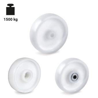 TR-68P-W-Roues monolithiques en polyamide 6 pour charges lourdes